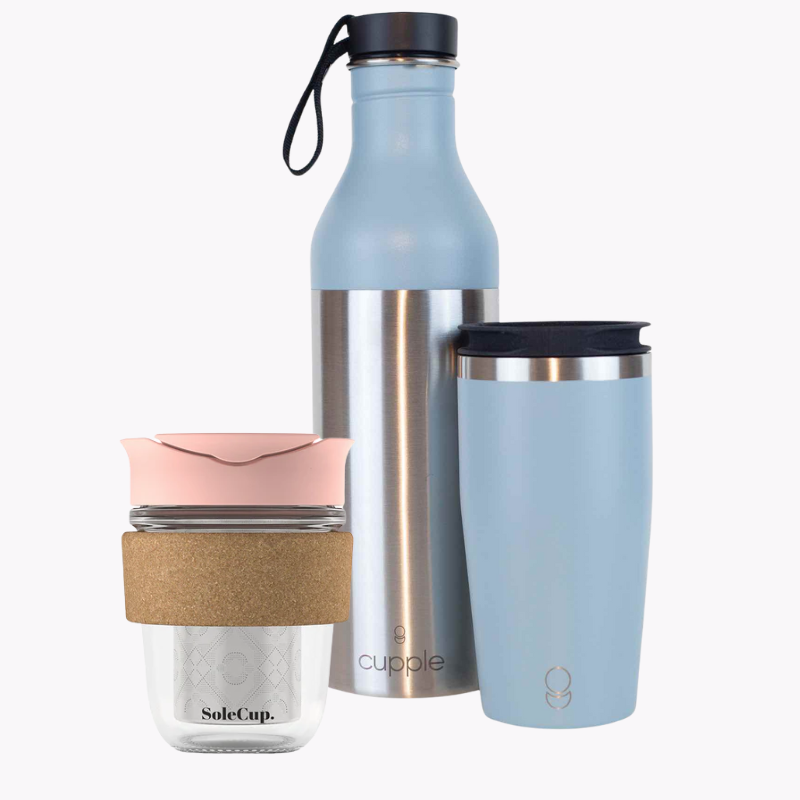 Sustainable Reusable Cups & Bottles