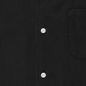 Tencel Cuban Collar Shirt - Black