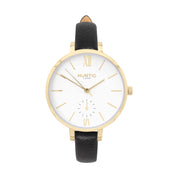 Amalfi Petite Stainless Steel Watch Gold, White & Silver
