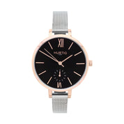 Amalfi Petite Stainless Steel Watch Rose Gold, Black & Silver