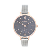 Amalfi Petite Stainless Steel Watch Rose Gold, Grey & Silver