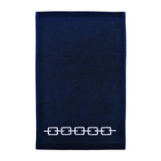 White Chain Embroidery Hand Towel
