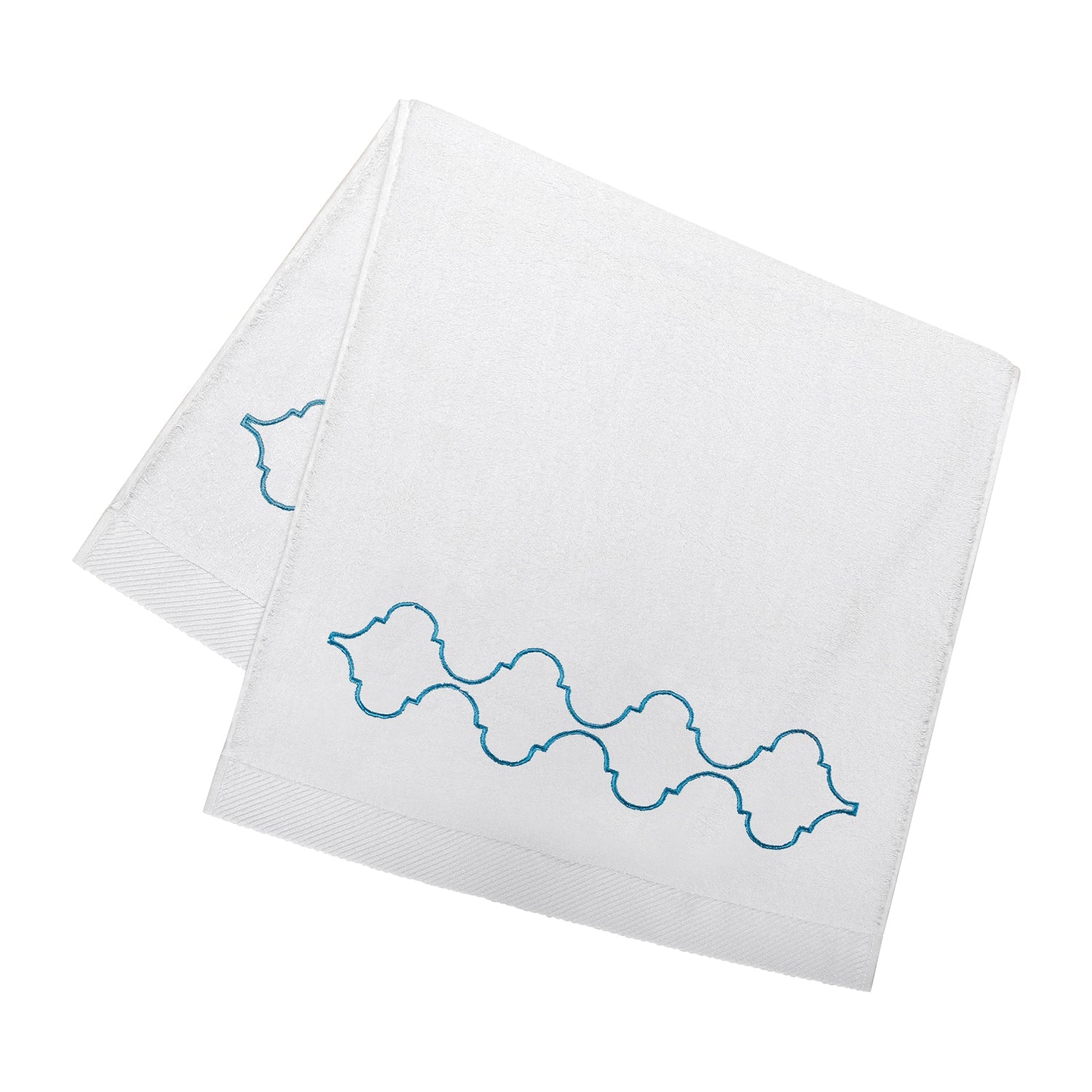 Turquoise Catena Face Towel