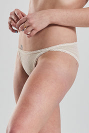 Ume recycled-tulle mid-rise briefs - Shoreline Peach