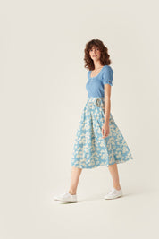 Corrine Floral Wrap Skirt