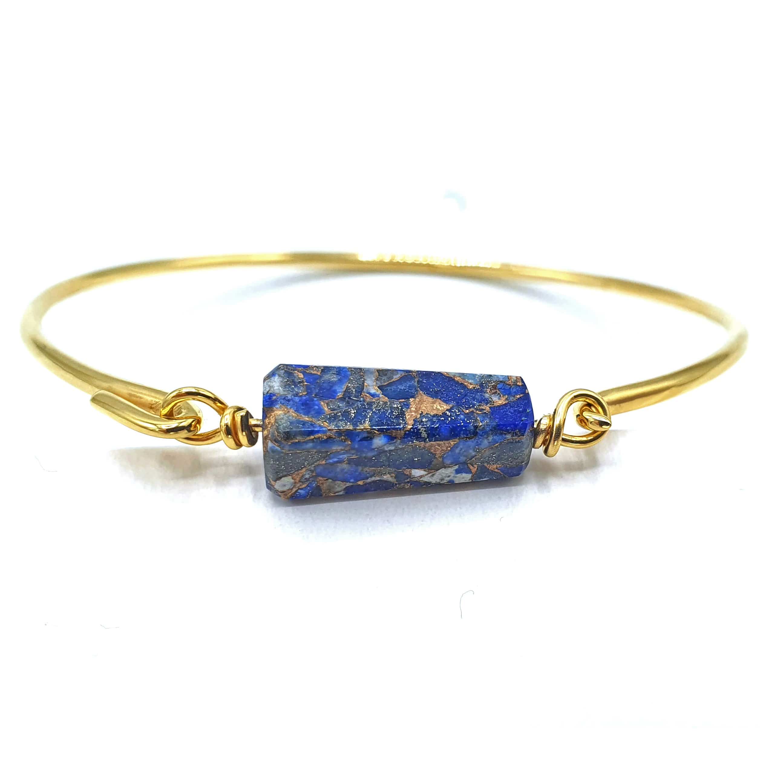 18ct Gold Veremeil Lapis Lazuli Bracelet