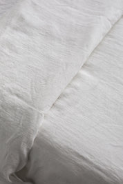 Linen duvet cover in White
