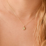 9ct Gold Little Lion Reversible Pendant Necklace