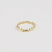 9ct Yellow Gold Curved Nesting Wedding Ring
