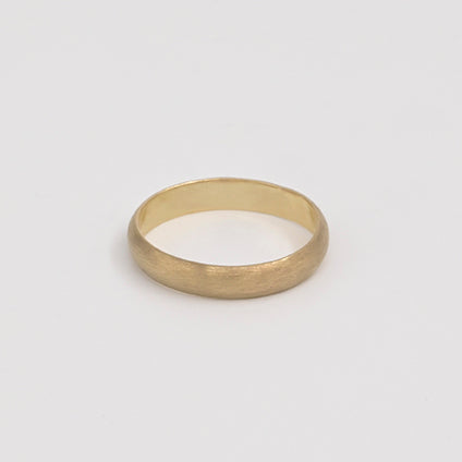 9ct Yellow Gold Frosted Light Wedding Ring