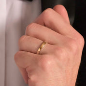 9ct Yellow Gold Light Flat Wedding ring