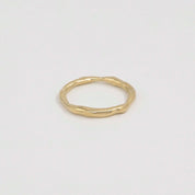 9ct Yellow Gold Organic Wedding Ring