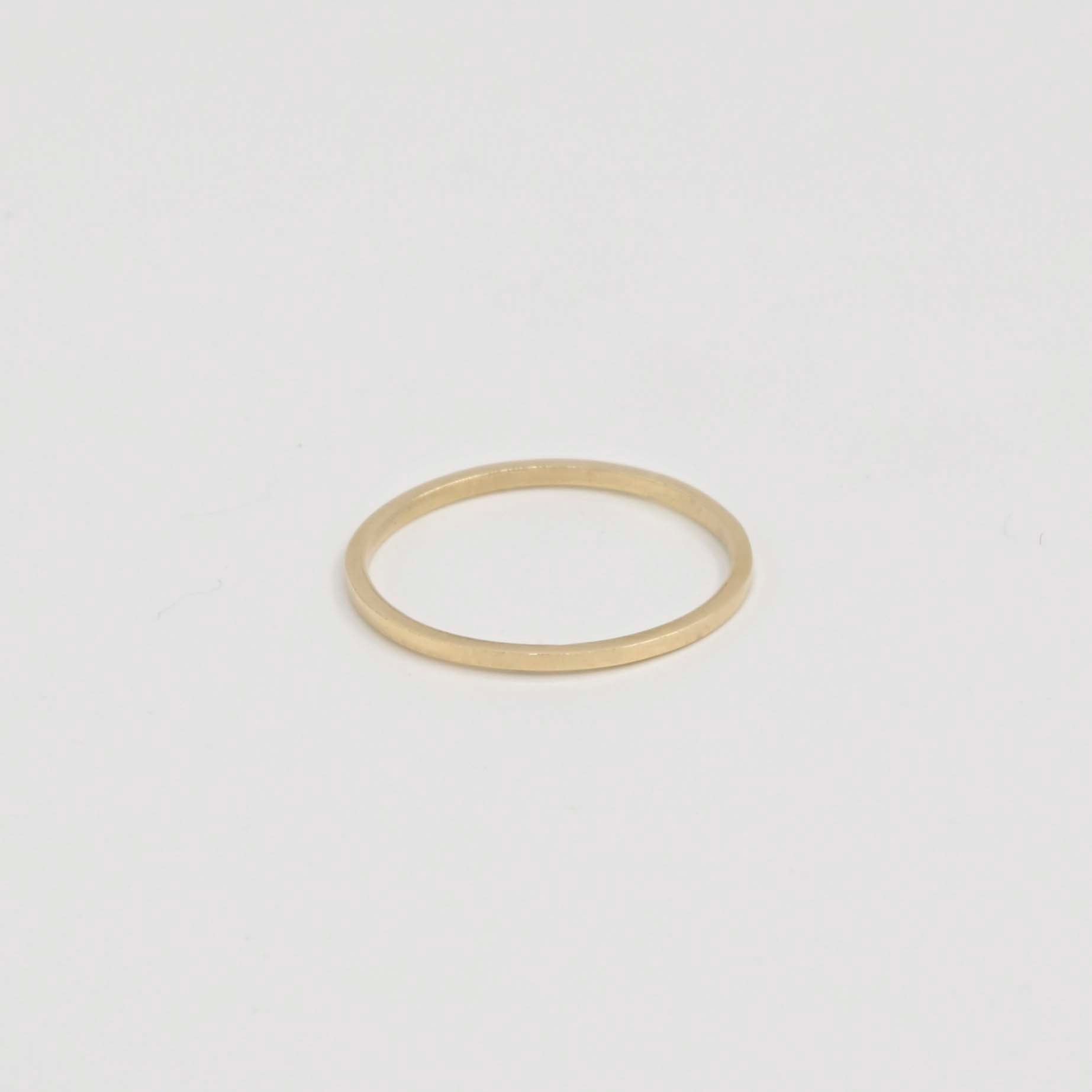 9ct Yellow Gold Very Delicate Flat Wedding Ring