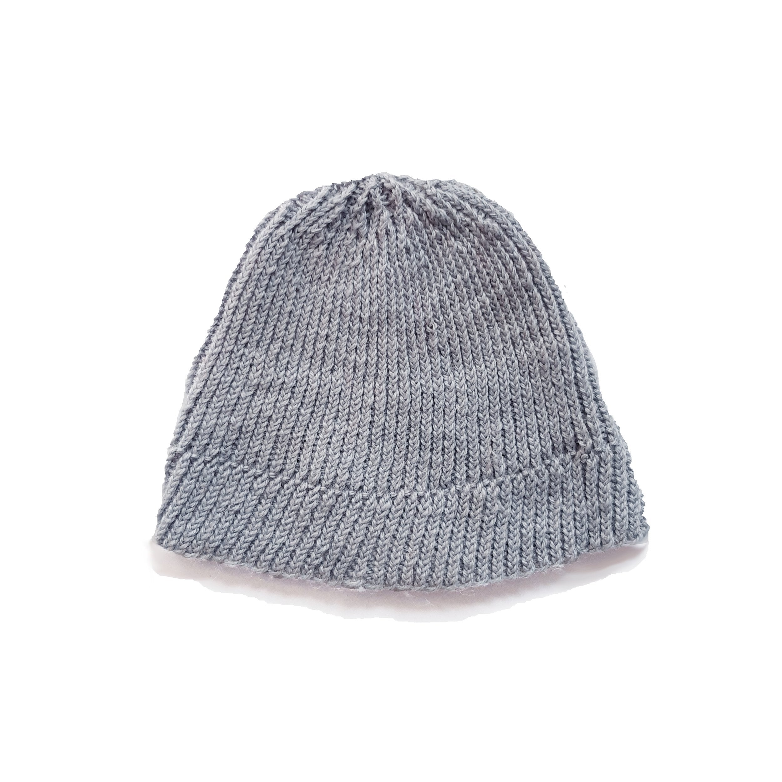 Powder Blue - British Wool - Hand Knitted Hat