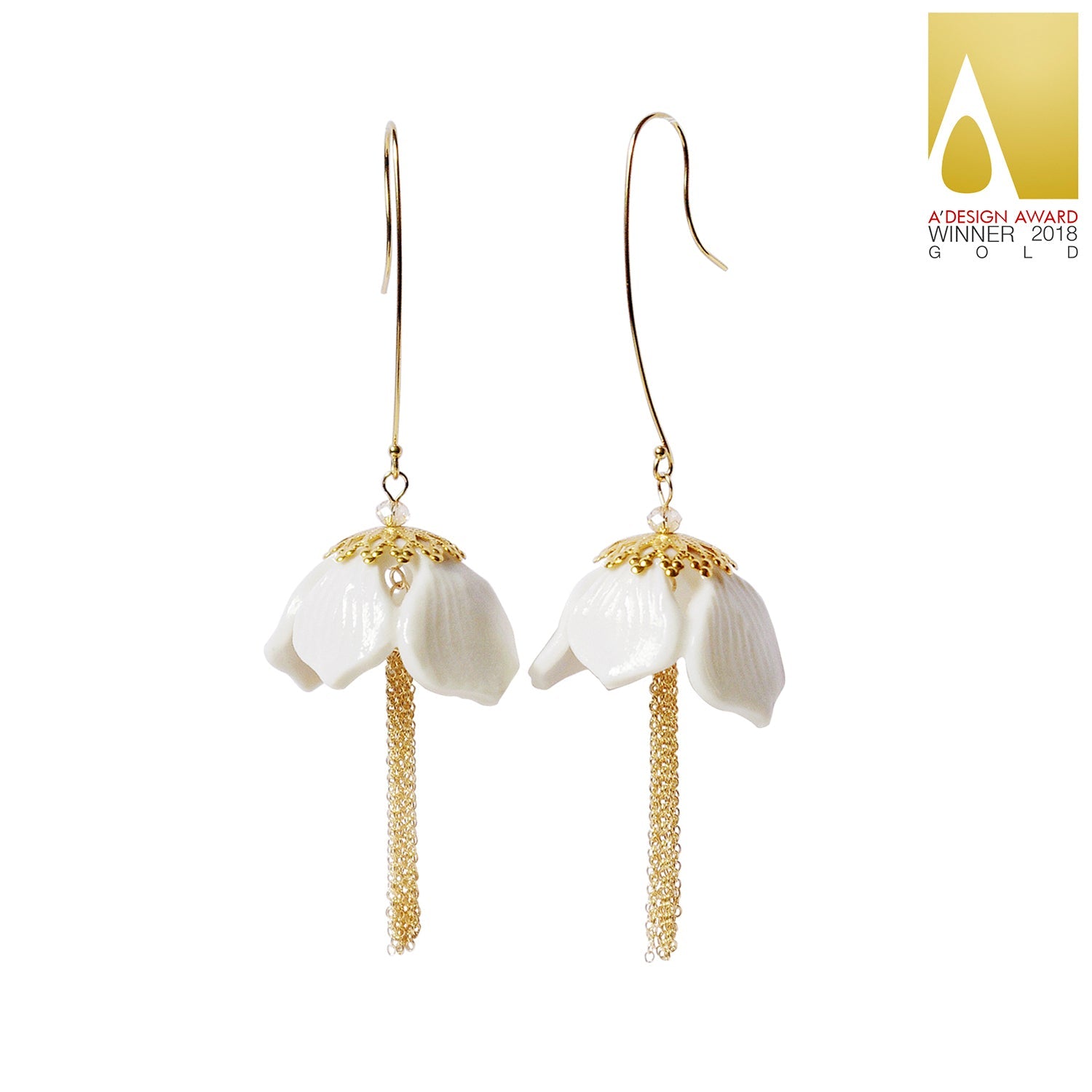 Flower tassel deals earrings