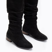 Maribel - Black Suede Boots