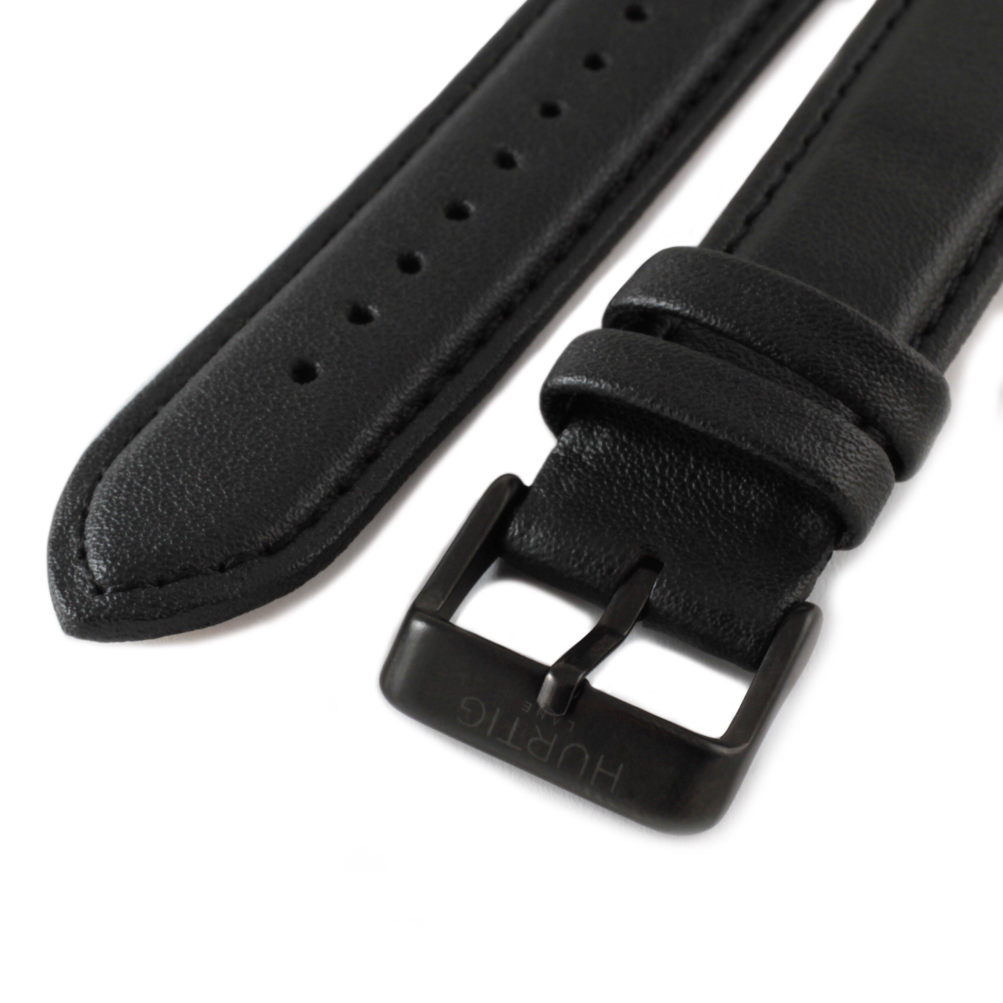 Moderna Vegan Leather Watch All Black & Black