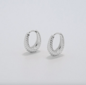 Juno Silver Hoop Earrings