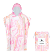 Dock & Bay Adult Poncho - Marble - Peach Melba