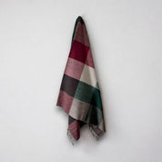 Recycled Wool Lifestyle Blanket - Red/Green Check