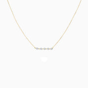 Rising Star Oval Diamond Tennis Necklace