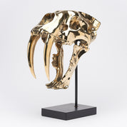 Polished Bronze Sabertooth Tiger