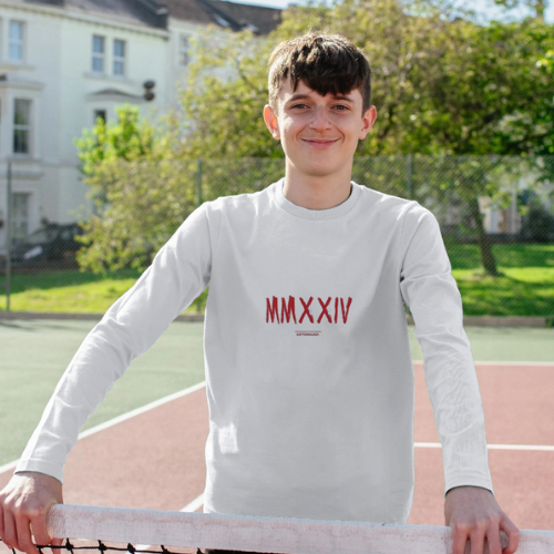 Boys Long Sleeve T-Shirt in White