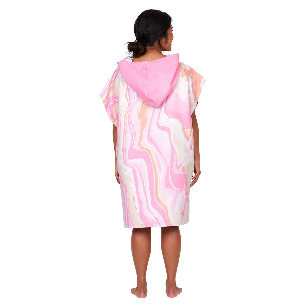 Dock & Bay Adult Poncho - Marble - Peach Melba