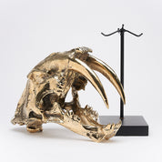 Polished Bronze Rustic Sabertooth Tiger
