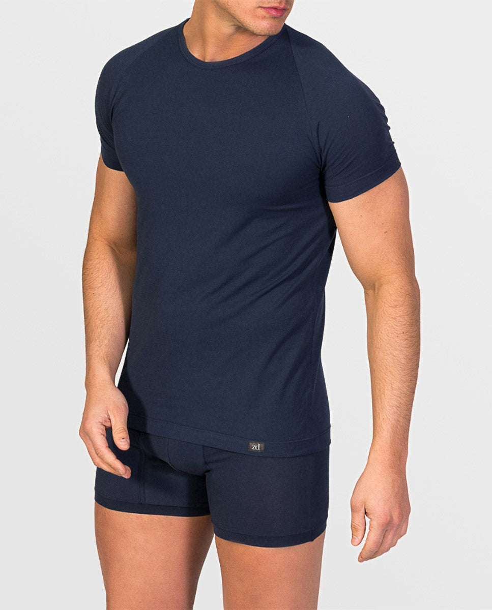 Crew Neck Undershirt Egyptian Cotton