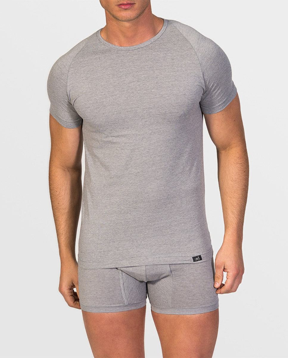 Crew Neck Undershirt Egyptian Cotton