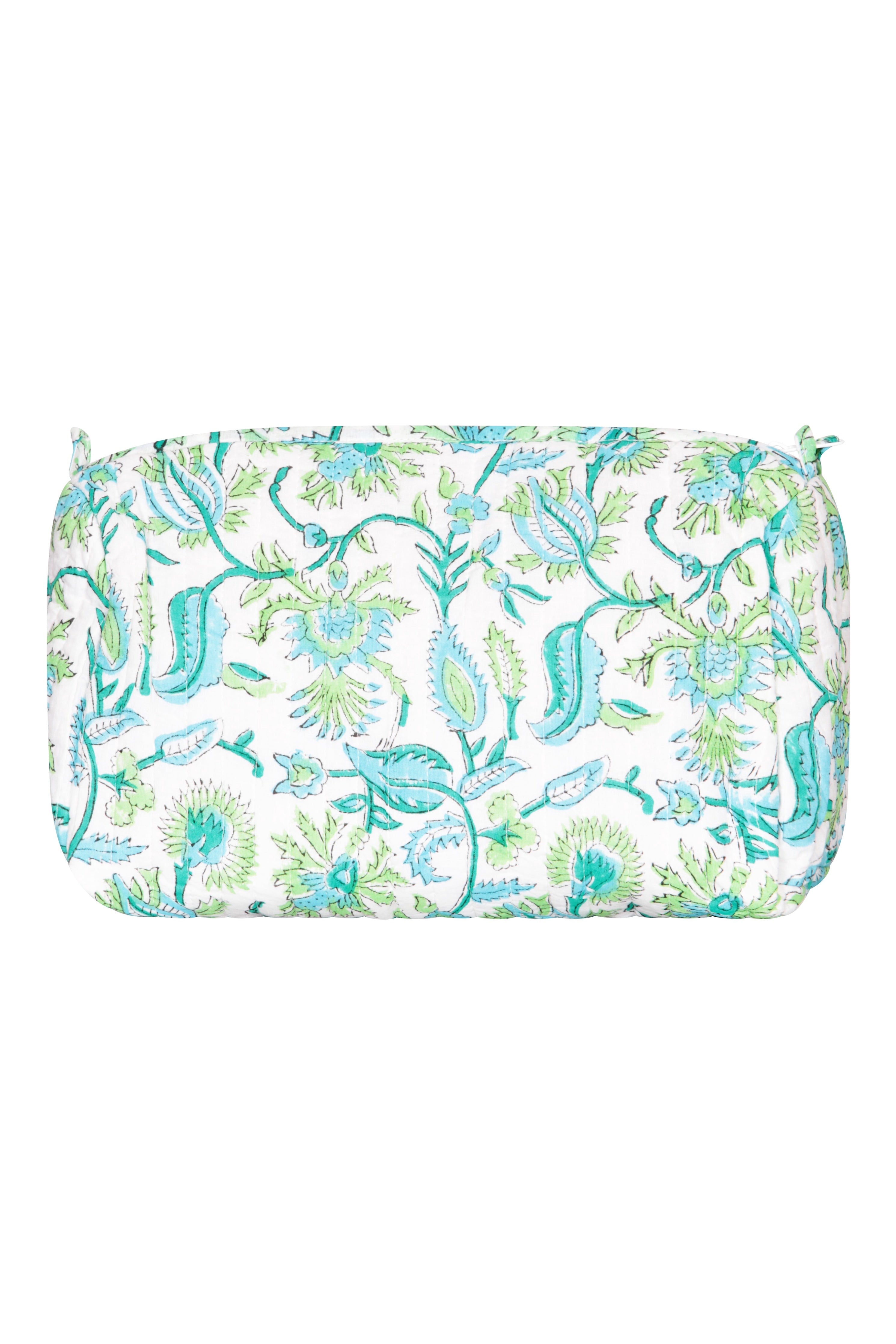 Hand Block Printed Kimono Robe - Apple Green