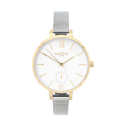 Amalfi Petite Stainless Steel Watch Gold, White & Gold