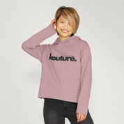 Womens Recycled Organic Cotton Kottonology Relaxed-Fit Hoodie in Sunset Pink