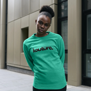 Recycled, 100% Organic Kottonology Kouture Sweatshirt in Seagrass Green