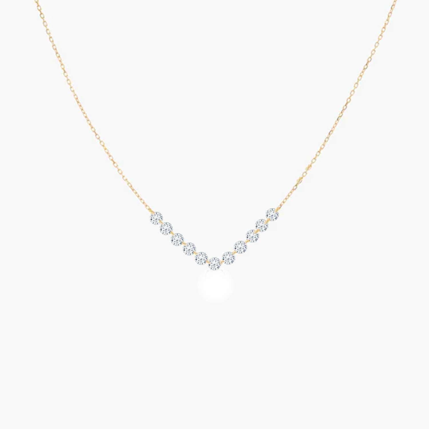 Rising Star Diamond Tennis Necklace (Demi)