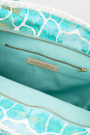 AQUA PEBBLES BARBADOS BEACH BAG