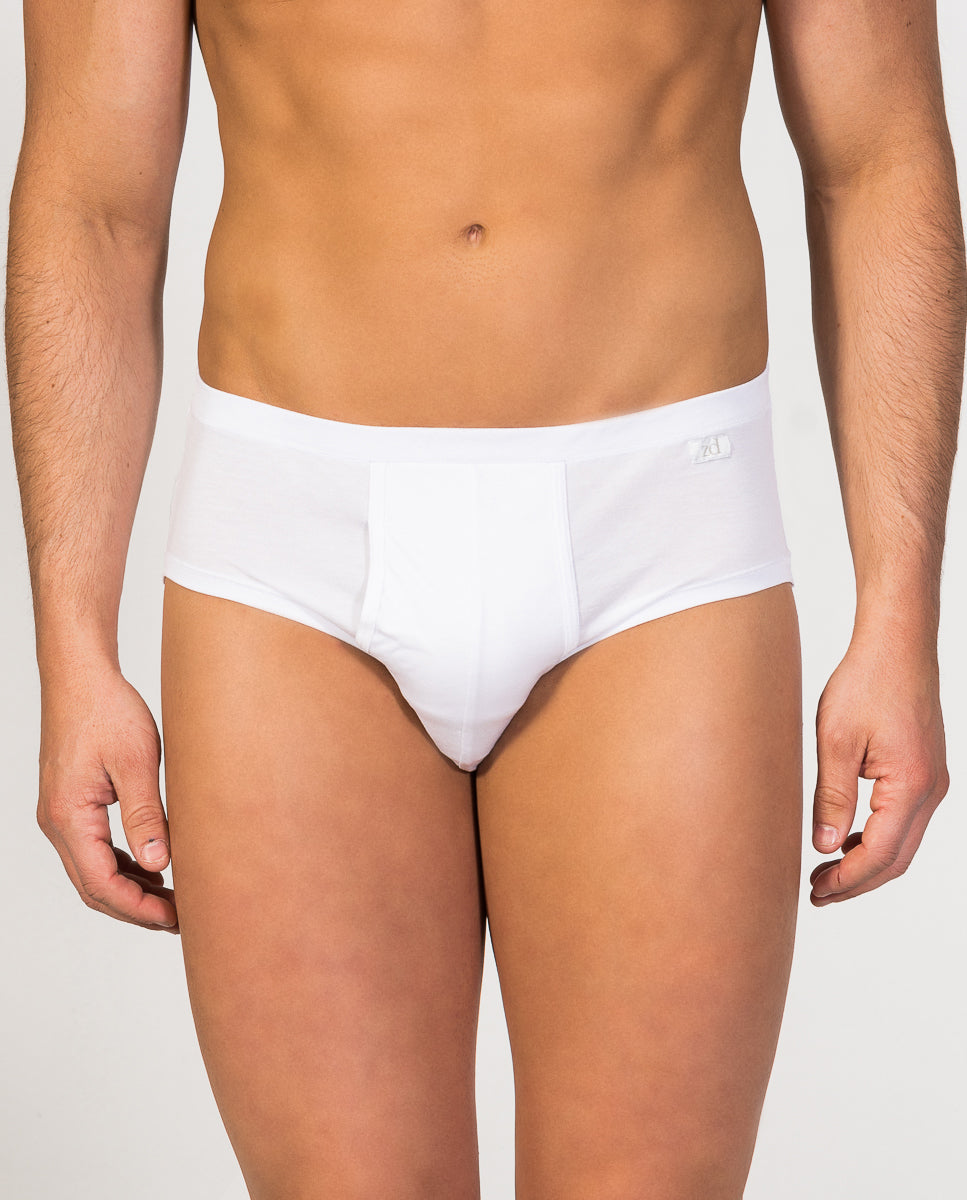 Brummel Fly Front Brief Mercerized Cotton