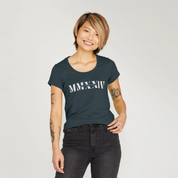 Navy Scoop Neck T-Shirt