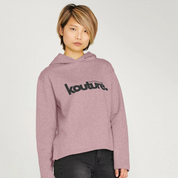 Womens Recycled Organic Cotton Kottonology Relaxed-Fit Hoodie in Sunset Pink