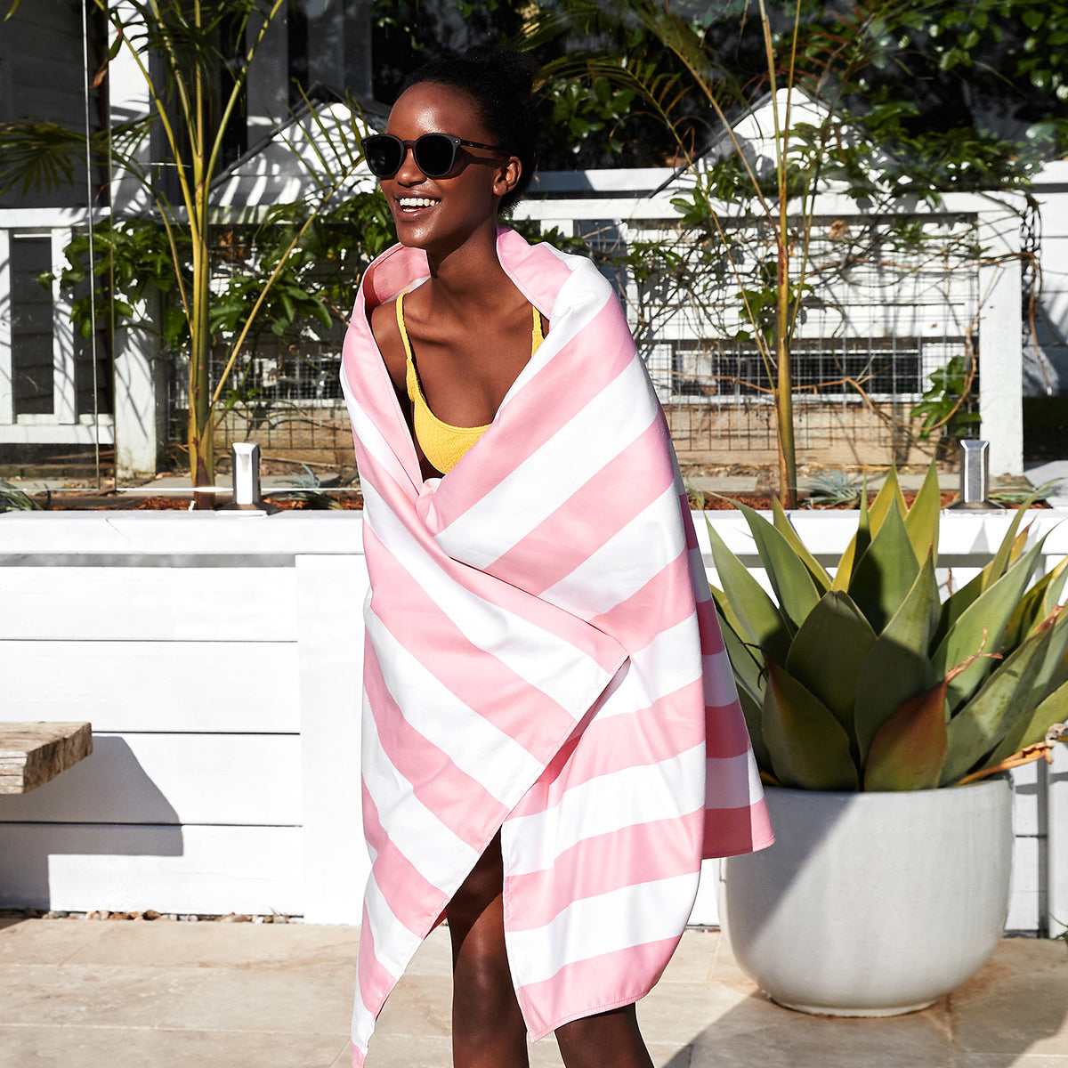 Dock & Bay Beach Towels - Cabana - Malibu Pink