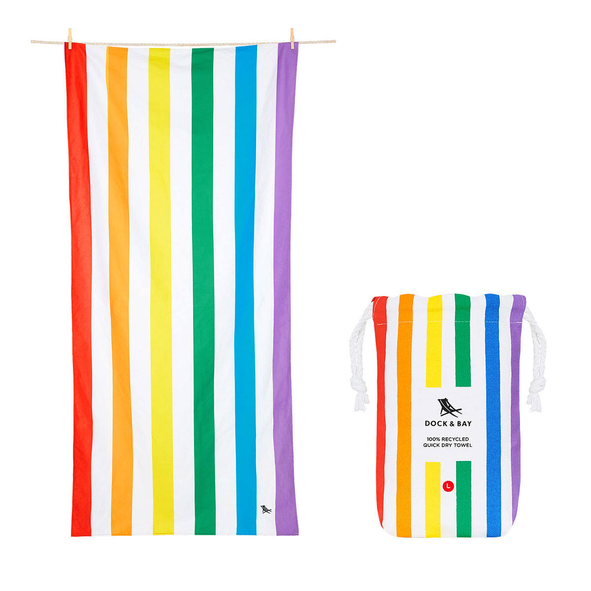 Dock & Bay Quick Dry Beach Towels - Summer - Set of 5