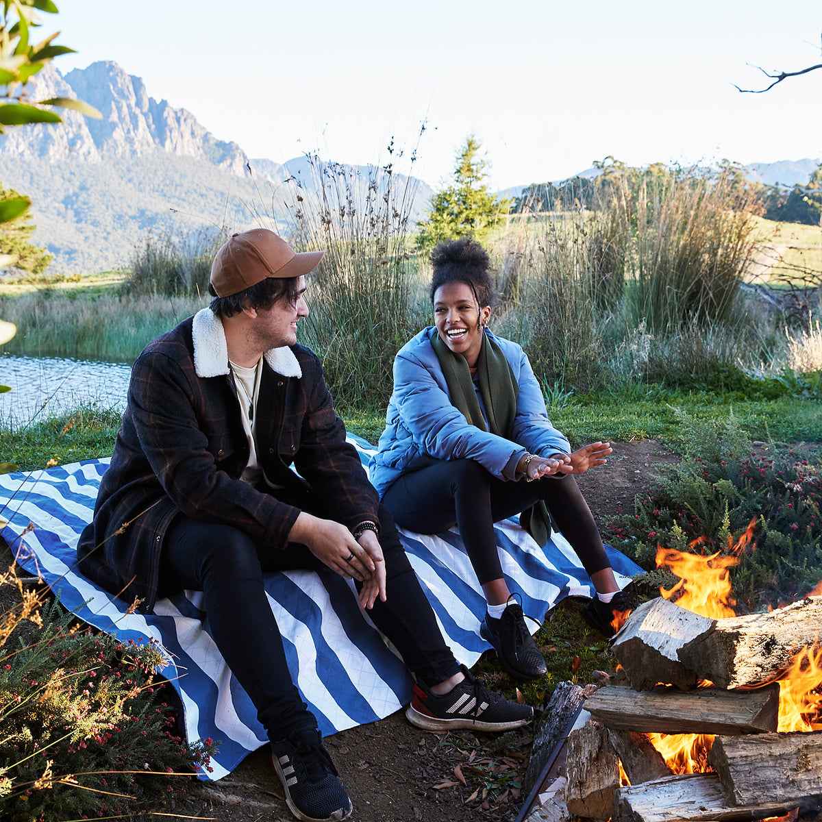 Dock & Bay Picnic Blanket - Whitsunday Blue