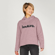 Womens Recycled Organic Cotton Kottonology Relaxed-Fit Hoodie in Sunset Pink