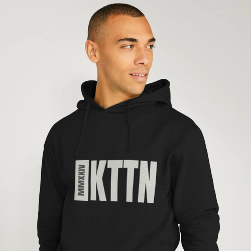 Kottonology Men’s Recycled Organic Cotton Hoodie in Black