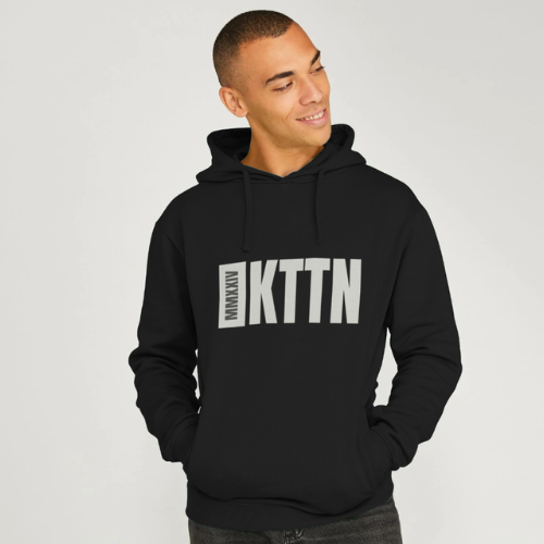 Kottonology Men’s Recycled Organic Cotton Hoodie in Black