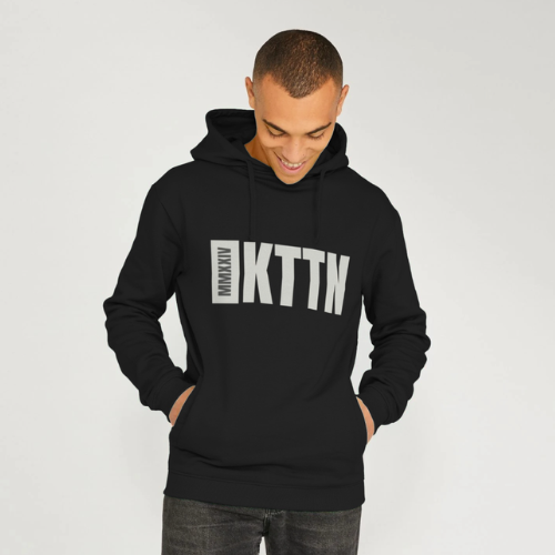 Kottonology Men’s Recycled Organic Cotton Hoodie in Black