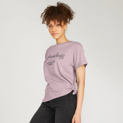 Relaxed Fit Mauve T-Shirt