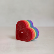 Pride Small Heart Candle