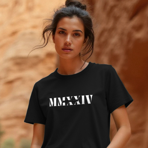 Womens Black MMXXIV T-Shirt